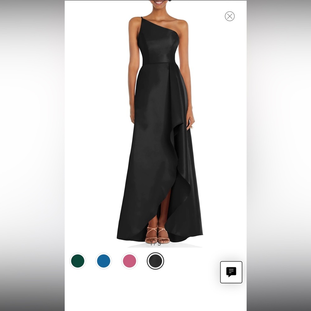 Alfred Sung one shoulder gown